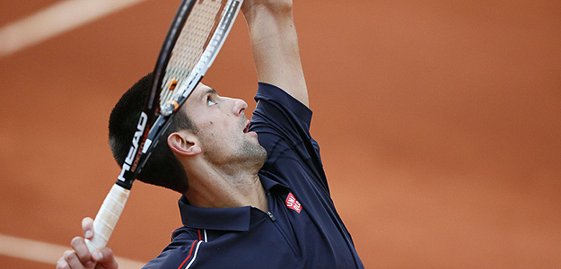 Novak Djokovic, durante el partido frente a Devilder.