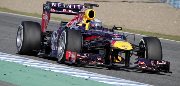 El piloto alem&aacute;n Sebastian Vettel del equipo Red Bull, en Jerez