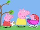 Imagen del  vídeo de Peppa Pig en inglés titulado THE BABY PIGGY