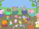 Imagen del  v&iacute;deo de Peppa Pig en ingl&eacute;s titulado THE BIGGEST MUDDY PUDDLE IN THE WORLD