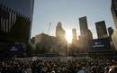 The sun rises during ceremonies marking the 10th anniversary of the 9/11 attacks on the World Trade Center, in New York
