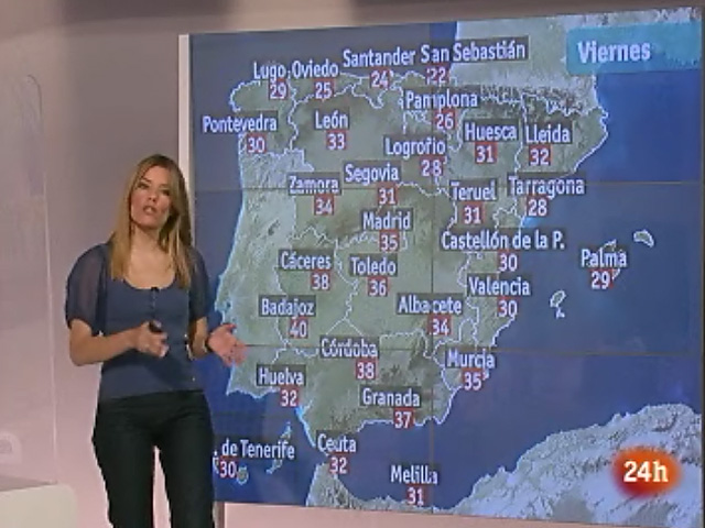 El Tiempo - Calor en el suroeste y Galicia - 30/07/10