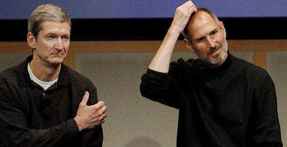 Tim Cook, un hombre calmado con la dif&iacute;cil tarea de brillar como Steve Jobs