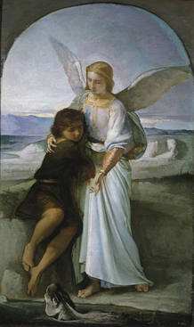 'Tobías y el ángel' Eduardo Rosales, Óleo sobre lienzo, 198 x 118 cm1858-1863 'Tobías y el ángel' Eduardo Rosales, Óleo sobre lienzo, 198 x 118 cm1858-1863