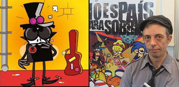 Tony Marmota, bajista de "La Unión" y líder del grupo The Flystones, en su versión "mosqueada y humana" Tony Marmota, bajista de "La Unión" y líder del grupo The Flystones, en su versión "mosqueada y humana"