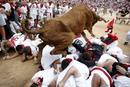 LOS TOROS DE EL PILAR CORREN EL ENCIERRO M&Aacute;S R&Aacute;PIDO DE LOS SANFERMINES