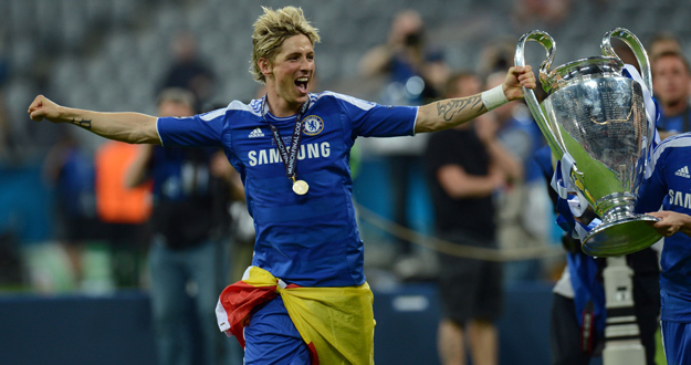 Torres celebra la consecuci&oacute;n de la Champions League.