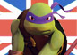 Imagen de un episodio de Las Tortugas Ninja en ingl&eacute;s