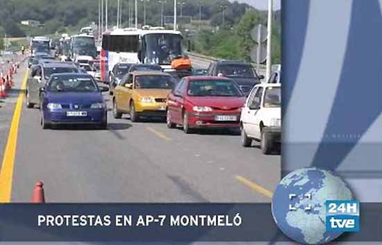 Los transportistas en Montmel&oacute;
