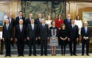 Los reyes posan junto al Gobierno de Mariano Rajoy