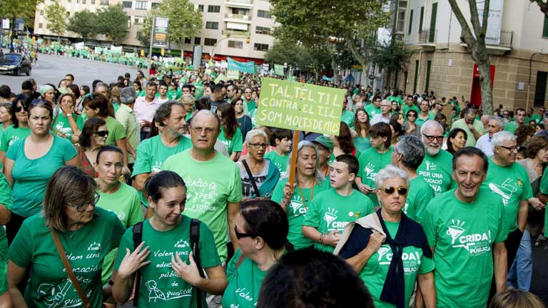 Cambio de estrategia de los docentes de las Islas Baleares