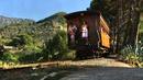 El tren de S&oacute;ller a su paso por Bunyola