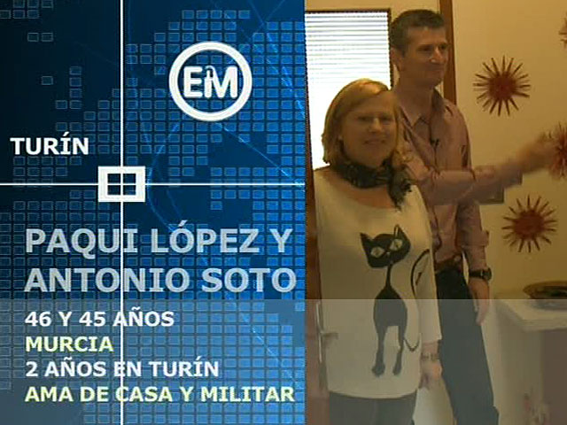 Espa&ntilde;oles en el mundo - Tur&iacute;n - Paqui y Antonio