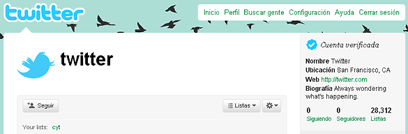 Hasta el usuario oficial de Twitter se ha quedado con cero seguidores