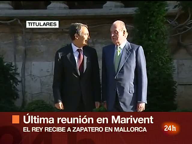 Ir al Video&nbsp;&Uacute;ltimo despacho de Zapatero con el rey en Mallorca