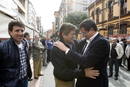 El candidato socialista y el secretario de Organizaci&oacute;n del PSOE