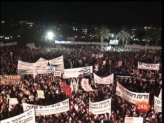 Ver v&iacute;deo  'Una nueva protesta social en Israel abarrota las calles de Tel Aviv'