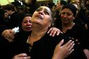 FUNERAL POR COPTOS FALLECIDOS AYER EN ENFRENTAMIENTOS CON FUERZAS DE SEGURIDAD EN EL CAIRO