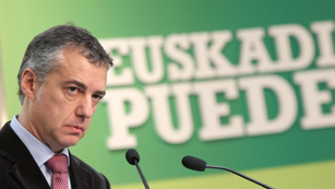 Urkullu alerta que las arcas p�blicas vascas est�n vac�as