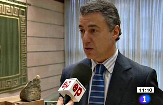 Urkullu pide que se condene el atentado "dejando al margen las valoraciones pol&iacute;ticas"