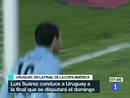 Ir al Video&nbsp;Uruguay vence a Per&uacute; y pasa a la final