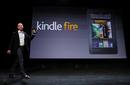 Jeff Bezos, presidente de Amazon, durante la presentaci&oacute;n del Kindle Fire