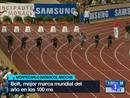 Ir al Video&nbsp;Usain Bolt sufre para ganar en M&oacute;naco