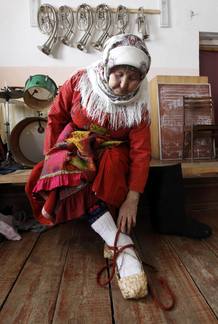 Valentina Pyatchenko, de 74 a&ntilde;os, es una de las cantantes de las Buranovskiye Babushki. El grupo est&aacute; formado por seis mujeres de entre 43 y 86 que interpretan canciones tradicionales udmurtas.