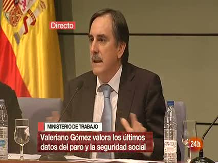 Ver v&iacute;deo  'Valeriano G&oacute;mez considera "malo sin paliativos" el dato del paro'