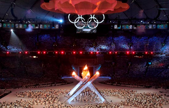 Ceremonia de clausura de los Juegos de Invierno de Vancouver