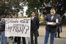 PROTESTA DEL COLECTIVO CONTRA LA CORRUPCI&Oacute;N ANTE EL TSJCV