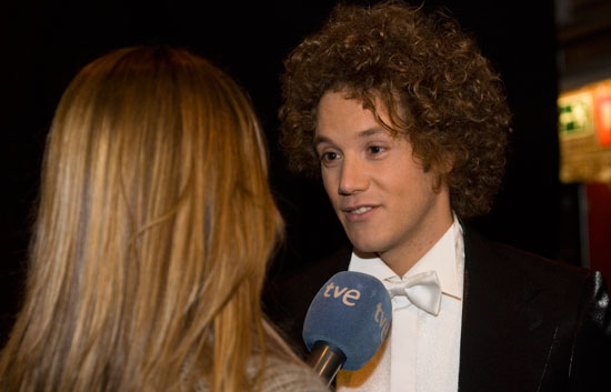 Daniel Diges graba el videoclip de "Algo peque&ntilde;ito", a Eurovisi&oacute;n 2010