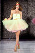 Vestido con vuelo de tul verdoso - Betsey Johnson - Spring 2013 Mercedes-Benz Fashion Week