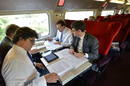 Rajoy se ha desplazado en tren desde Par&iacute;s a Bruselas