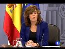 Ir al Video&nbsp;La vicepresidenta Soraya Sa&eacute;nz de Santamar&iacute;a se estrena como portavoz del Gobierno