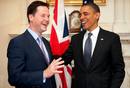 El viceprimer ministro brit&aacute;nico, Nick Clegg, y Obama han charlado de forma animada antes de discutir sobre pol&iacute;tica exterior.