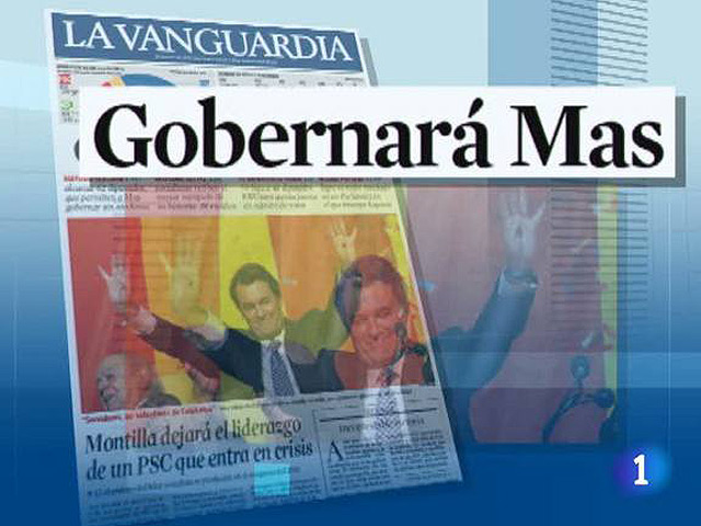 La victoria de Artur Mas, la imagen del d&iacute;a en la prensa