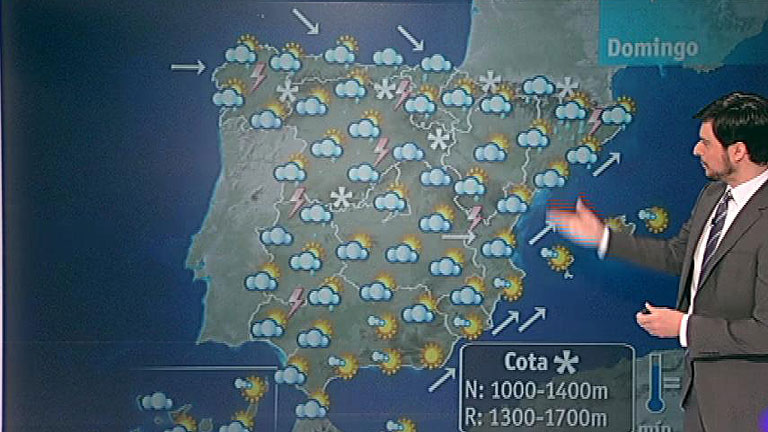 Viento fuerte en el Sureste peninsular y nevadas en la mitad Norte