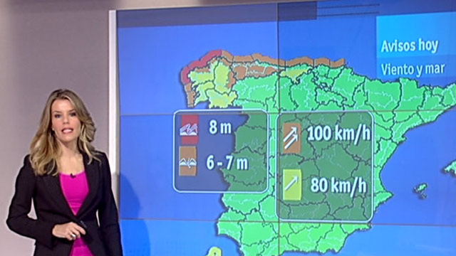 Vientos fuertes en Galicia y el Cant&aacute;brico