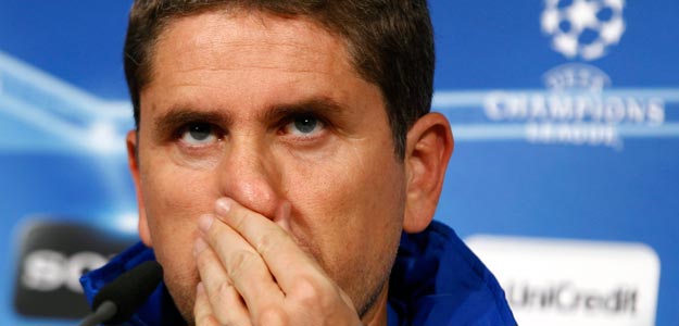 El entrenador del Villarreal, Juan Carlos Garrido, en la rueda de prensa previa al partido de Champions
