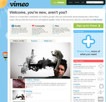 Desde hoy Vimeo ofrece también, de forma opcional, una versión de su servicio que funciona sólo con HTML. Desde hoy Vimeo ofrece también, de forma opcional, una versión de su servicio que funciona sólo con HTML.