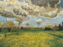 Vincent Van Gogh: Paisaje bajo un cielo agitado, 1889.-Cortesía de Fondation PIerre Gianadda, Martigny (Suiza)