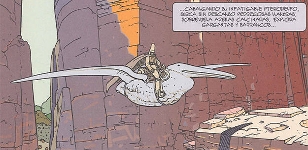 Vi&ntilde;eta de 'Arzak el vigilante', de Moebius