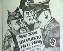 Viñeta de la edición especial de 'El Papus' tras el atentado de 1977 Viñeta de la edición especial de 'El Papus' tras el atentado de 1977