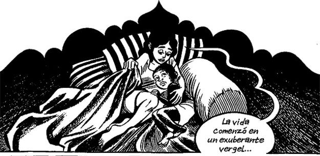 Vi&ntilde;eta de 'Habibi', de Craig Thompson