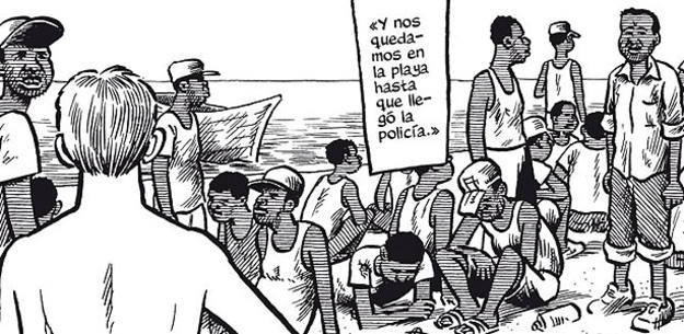 Vi&ntilde;eta de "Reportajes", de Joe Sacco