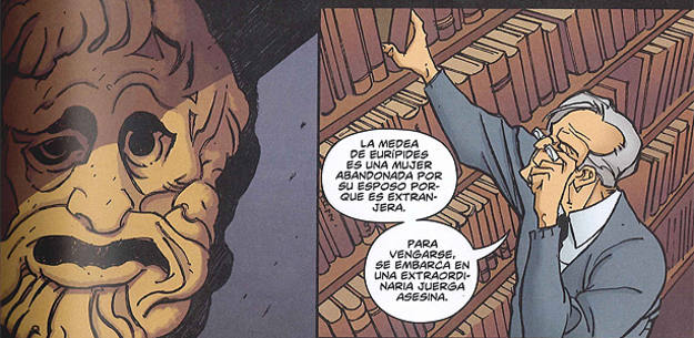 Vi&ntilde;etas de 'Greek street', de Milligan, Gianfelice y Dell'Edera