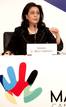 La presidenta de la Comisi&oacute;n de Evaluaci&oacute;n del COI, Nawal El Moutawakel, durante la rueda de prensa que ha ofrecido esta tarde para comentar sus impresiones sobre la candidatura de Madrid a los Juegos Ol&iacute;mpicos de 2016.