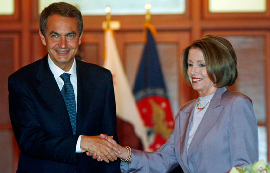 Primera visita oficial de Zapatero a EE.UU. en los cinco a&ntilde;os y medio de su mandato 