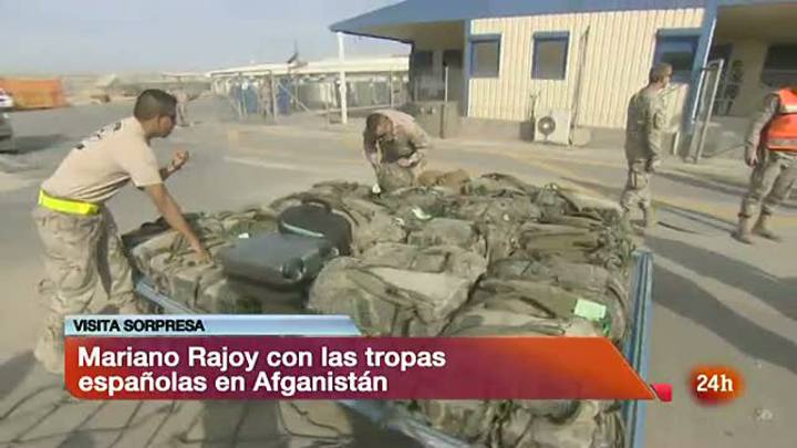 Ir al Video&nbsp;Visita sorpresa de Mariano Rajoy a Afganist&aacute;n, su primer viaje a una misi&oacute;n espa&ntilde;ola en el exterior